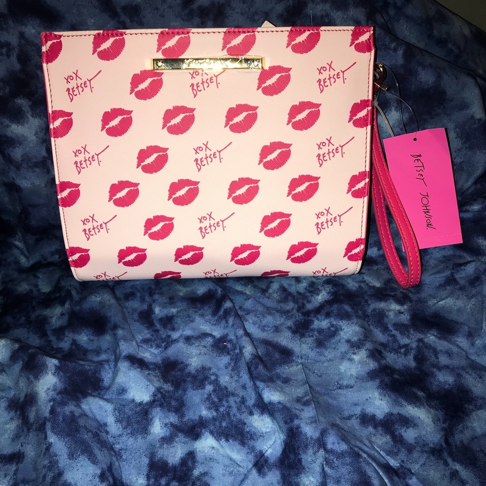 Betsy Johnson Wristlet/Cosmetic Bag